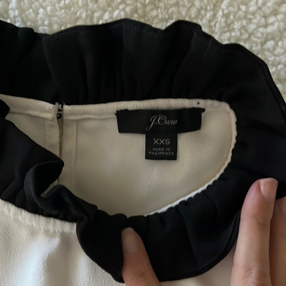 J. Crew Ruffle neck blouse - Picture 3 of 9